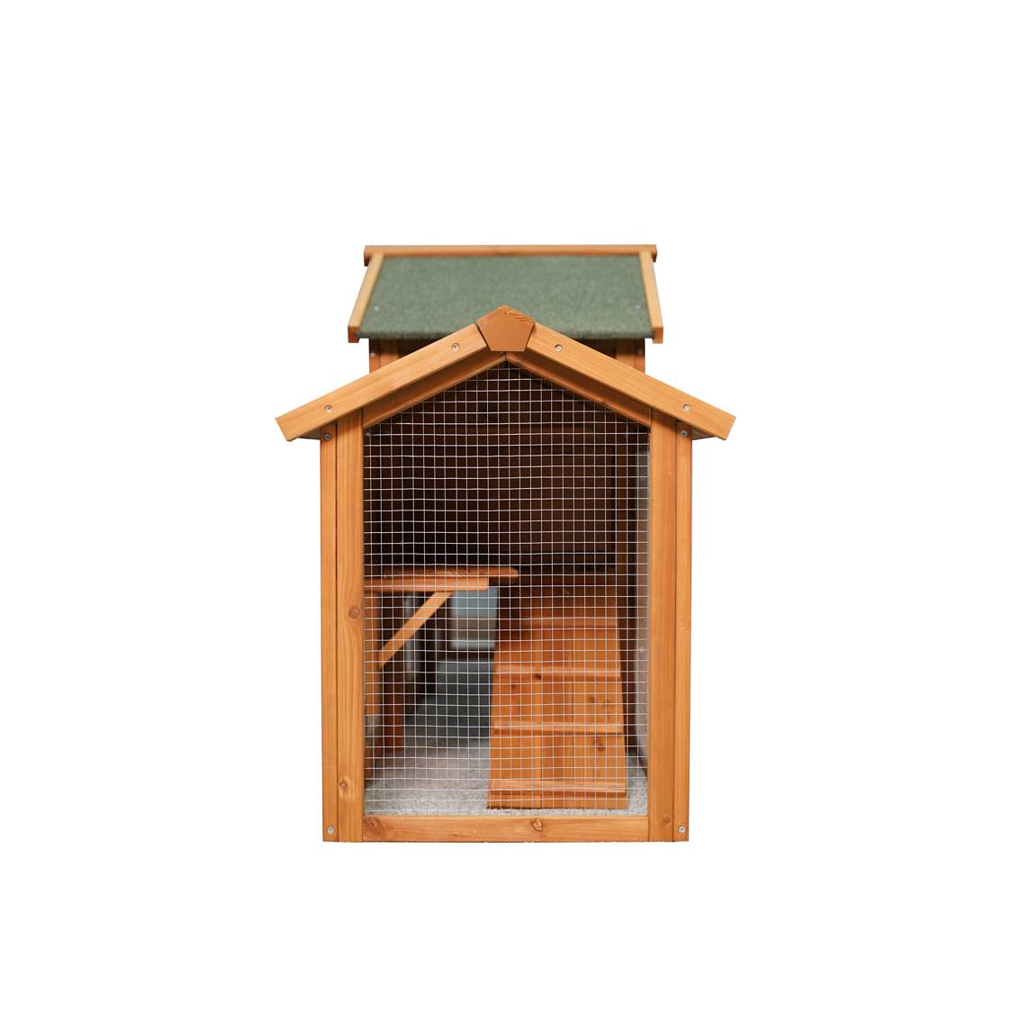 HKM-9659709 Extra Large Bunny Cage with 2 Detachable Runs for Small Animals, Spacious Habitat for Guinea Pigs and Rabbits