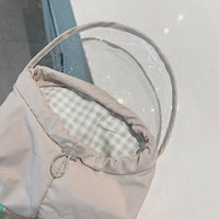 HKM-9660605 Waterproof Khaki Pet Poncho for Schnauzers - Casual Cartoon Raincoat