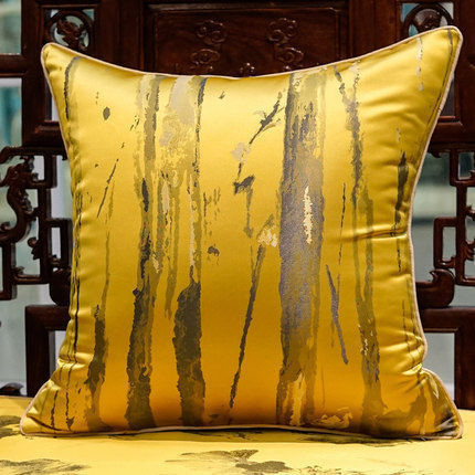 HKM-966099 Chinese Classical Jacquard Pillowcase, 45x45cm Cushion Cover for Living Room, Bedroom, and Outdoor Spaces