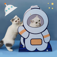 HKM-9662013 Astronaut-Themed Corrugated Cat Nest and Scratching Board, Large Size