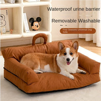 HKM-9663293 Universal Removable and Washable Dog Bed – Four Seasons Waterproof Pet Sofa for Medium and Small Dogs