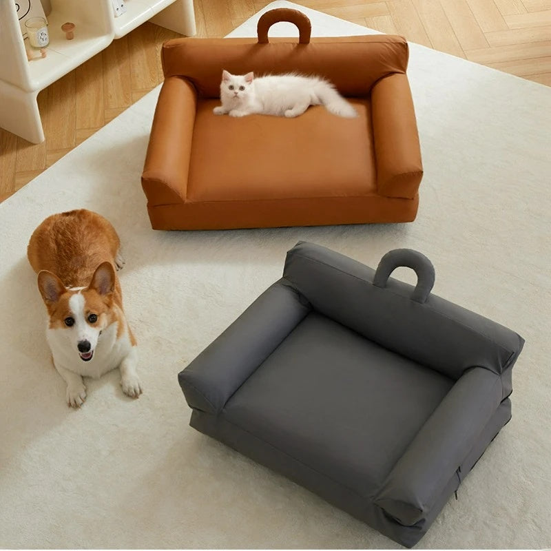 HKM-9663293 Universal Removable and Washable Dog Bed – Four Seasons Waterproof Pet Sofa for Medium and Small Dogs