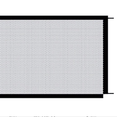 HKM-9663421 Foldable Nylon Dog Enclosure Gate - Portable, Durable and Easy to Assemble Safety Barrier for Pets