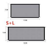 HKM-9663421 Foldable Nylon Dog Enclosure Gate - Portable, Durable and Easy to Assemble Safety Barrier for Pets