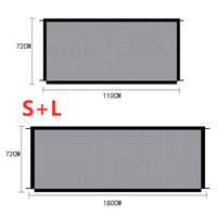 HKM-9663421 Foldable Nylon Dog Enclosure Gate - Portable, Durable and Easy to Assemble Safety Barrier for Pets