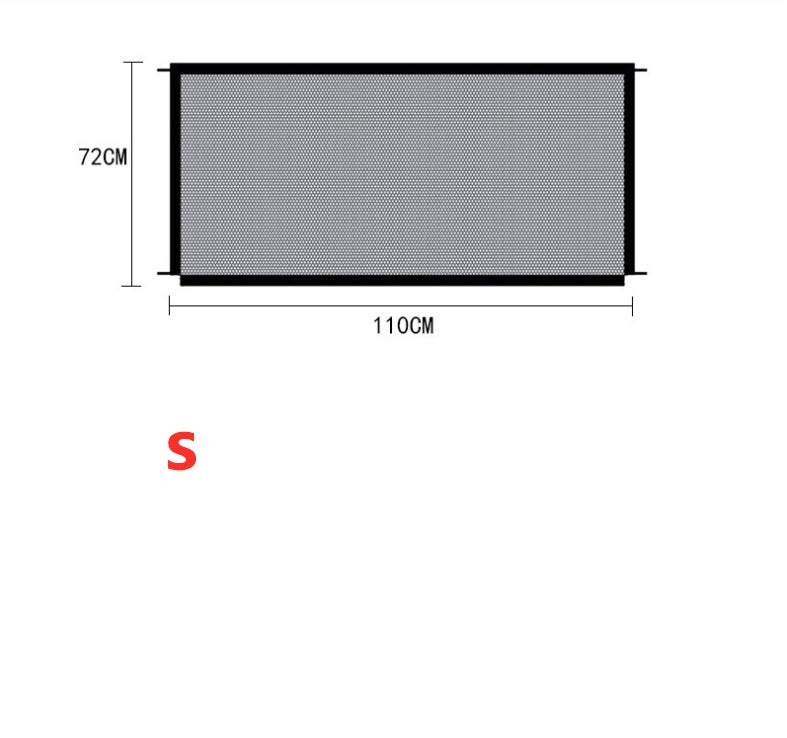 HKM-9663421 Foldable Nylon Dog Enclosure Gate - Portable, Durable and Easy to Assemble Safety Barrier for Pets