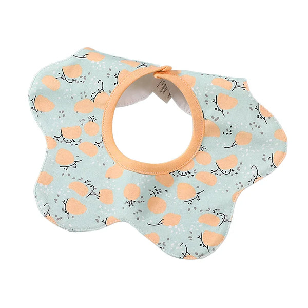HKM-966419 Wholesale Baby Bib Printed Pattern Spring Summer Waterproof Wool 360° Rotatable Children's Saliva Towel Kids