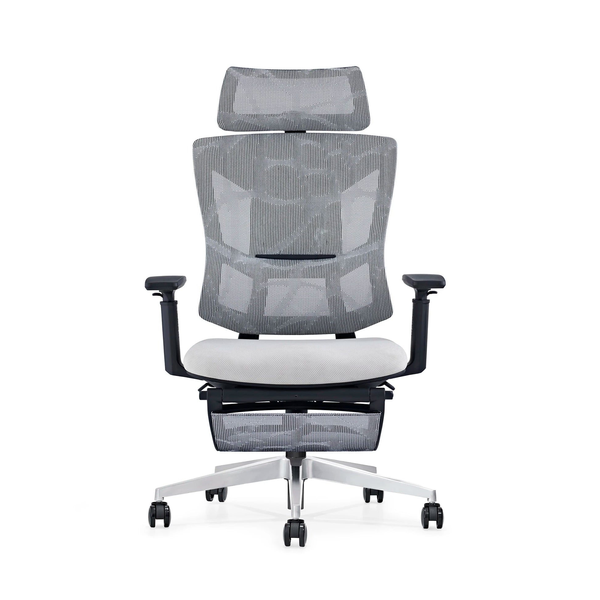 HKM-966483 Ergonomic High Back Mesh Office Chair with Footrest and Reclining Feature