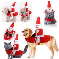 HKM-9665981 Santa Claus Costume for Horses - Fun Cloth Outfit for Holiday Riding
