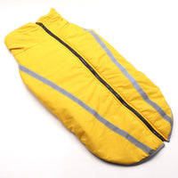 HKM-9666237 Warm Fleece-Lined Cold Weather Coat for Medium and Large Dogs in Red, Blue, Rose Red, and Yellow