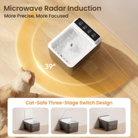 HKM-9667645 Automatic Pet Fountain with Radar Sensing Technology and 3L Water Capacity