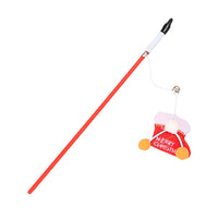 HKM-9668413 Interactive Christmas Cat Toy with Feathers for Safe Play and Natural Movement