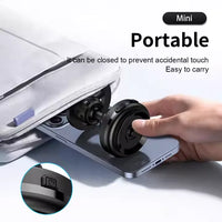 HKM-966931 Solar-Powered Magnetic Car Phone Holder with Stable Glass Adsorption and Foldable Design