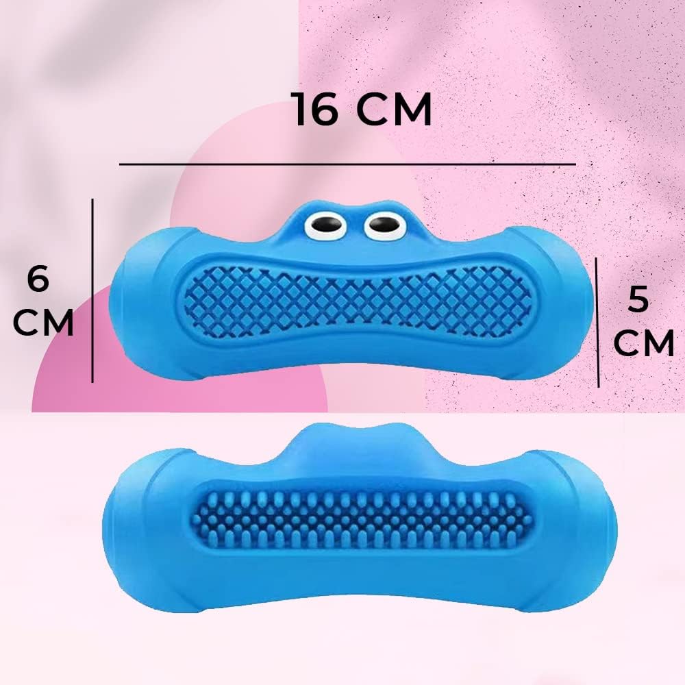 HKM-9670205 Natural Rubber Squeaky Dog Chew Toy for All Breeds - Durable and Non-Toxic, Ideal for Dental Health