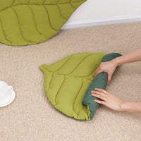 HKM-9670845 Leaf Shape Soft Dog Bed Mat - Comfortable & Machine Washable Crate Pad for Pets