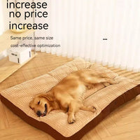 HKM-9671613 Warm and Cozy Fully Removable Washable Dog Mat in Flannel Green for All Seasons