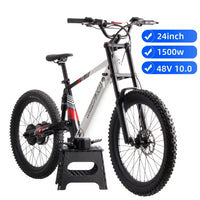 HKM-967443 24 Inch 48V 10.5Ah 1500W Electric Mountain Bike for Kids and Teenagers, Max Speed 50km/h, Aluminum Frame