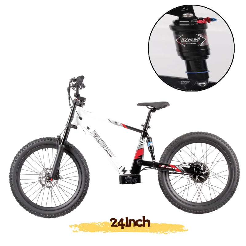 HKM-967443 24 Inch 48V 10.5Ah 1500W Electric Mountain Bike for Kids and Teenagers, Max Speed 50km/h, Aluminum Frame