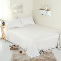 HKM-967507 Plain 100% Cotton Bed Sheet – Soft and Breathable Fabric for Ultimate Comfort