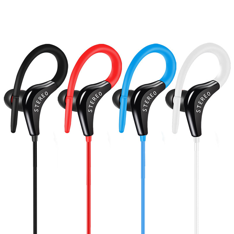 HKM-967507 Super Bass Earhook Headphones with Microphone for Sports and Mobile Devices