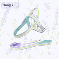 HKM-9676605 Portable Pet Harness with Hand Holding Rope - Available in Sea Salt Yellow, Fumigated Purple, Cream Powder, Coral Orange