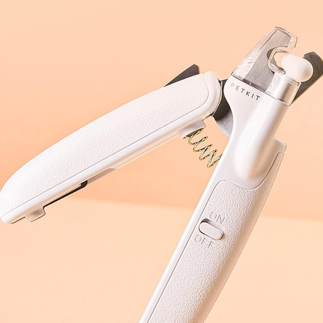 HKM-968019 LED Pet Nail Clipper with Anti-Splash Design and Ergonomic Handle for Safe and Accurate Nail Cutting