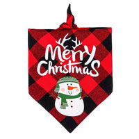HKM-9680701 Christmas Dog Bandana Scarf - Cotton Pet Collar with Cute Holiday Designs