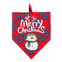 HKM-9680701 Christmas Dog Bandana Scarf - Cotton Pet Collar with Cute Holiday Designs