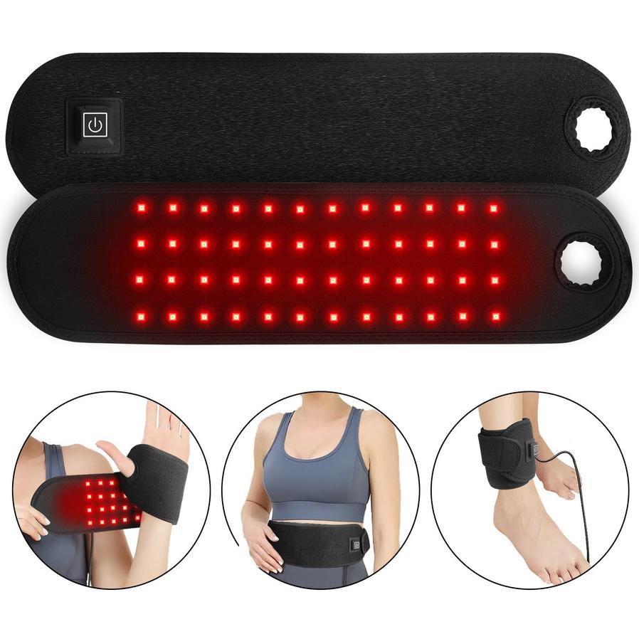 HKM-968083 Infrared Heating Therapy Band for Sports Recovery and Injury Relief, 11W Power, Type-C Black Design