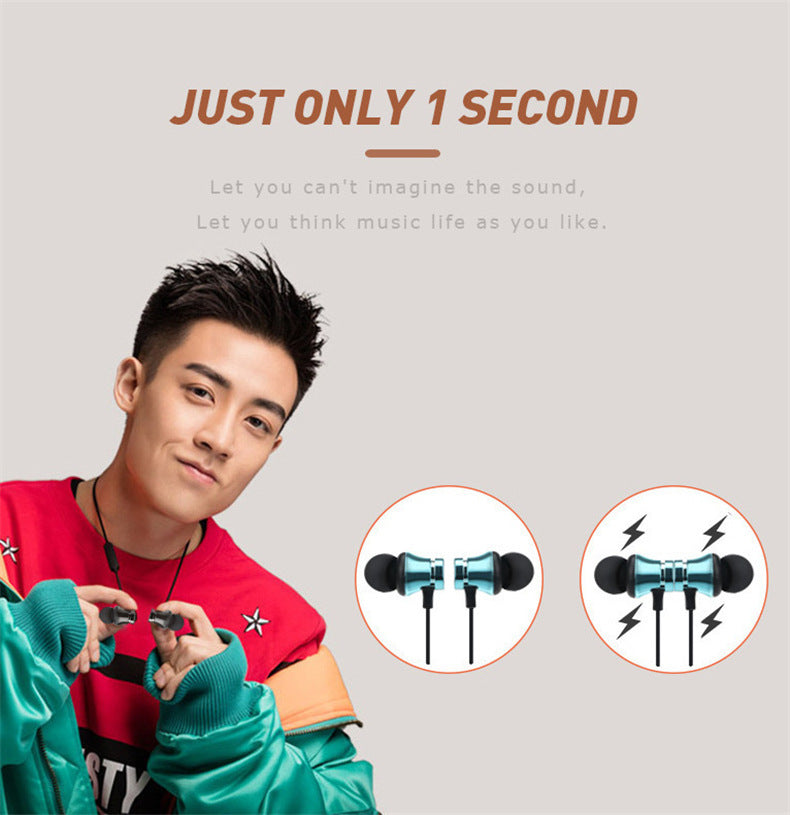 HKM-968211 Bluetooth Sports Neckband Headset with Stereo Sound, Voice Control, and Dual Connection Support