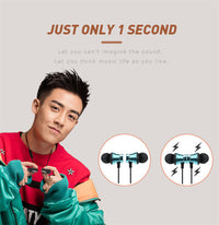 HKM-968211 Bluetooth Sports Neckband Headset with Stereo Sound, Voice Control, and Dual Connection Support