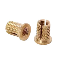 HKM-968211 Brass Press-Fit Threaded Insert Nut for Plastic Applications