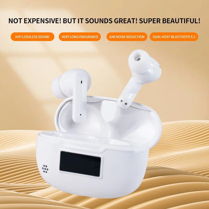 HKM-968339 AI-Driven TWS Bluetooth Headset with Voice Control and LED Display for Home Use
