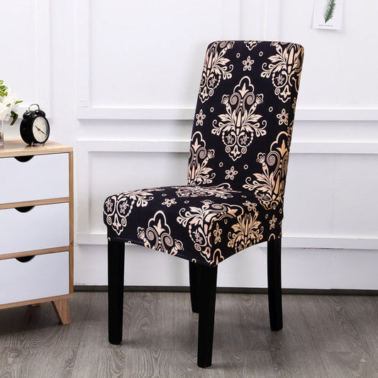 HKM-968403 Universal Polyester Stretch Chair Cover in European Classic Design – Rectangular Shape, Fits Most Chairs
