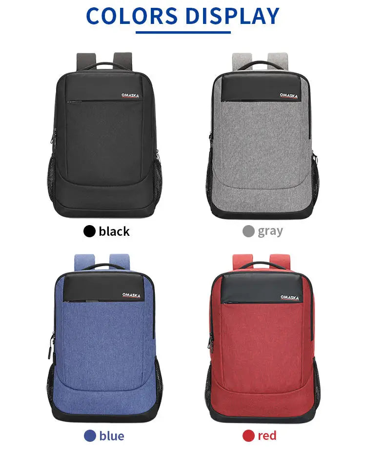 HKM-968403 Waterproof Oxford Rucksack for 17 Inch Laptops with USB Charging Port – Stylish and Functional Backpack for Women