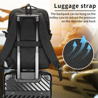 HKM-968403 Waterproof Oxford Rucksack for 17 Inch Laptops with USB Charging Port – Stylish and Functional Backpack for Women