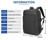 HKM-968403 Waterproof Oxford Rucksack for 17 Inch Laptops with USB Charging Port – Stylish and Functional Backpack for Women