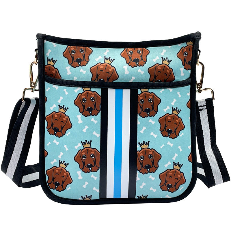 HKM-9685309 Neoprene Pet Walking Messenger Bag - Soft, Stylish, 15L Capacity, Multiple Colors Available