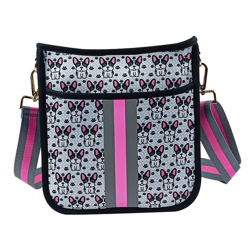 HKM-9685309 Neoprene Pet Walking Messenger Bag - Soft, Stylish, 15L Capacity, Multiple Colors Available