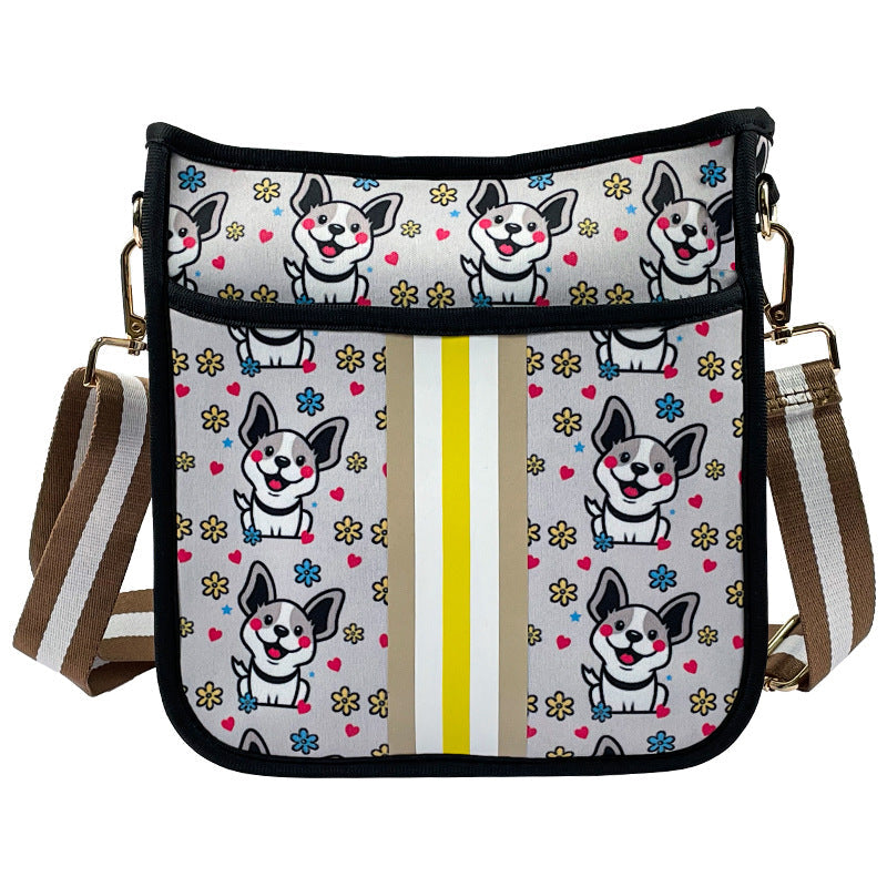 HKM-9685309 Neoprene Pet Walking Messenger Bag - Soft, Stylish, 15L Capacity, Multiple Colors Available
