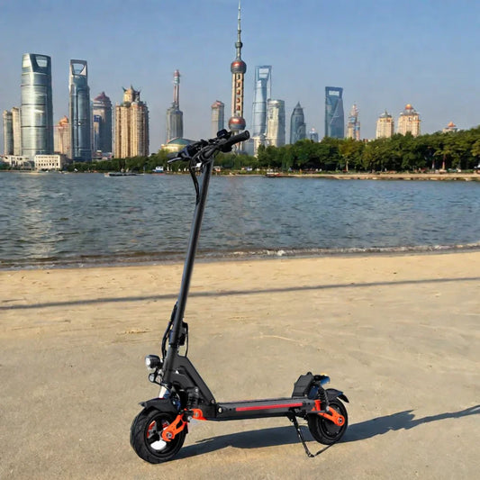 HKM-968531 48V Foldable Electric Scooter for Adults - 30-50 Km/h Speed, 30-40 Km Range, Drum Brake, Air Tires