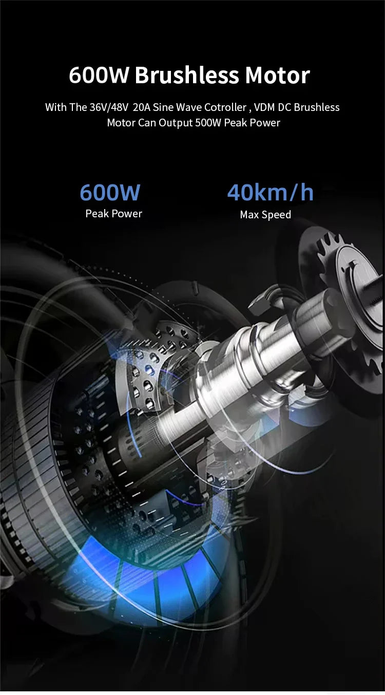 HKM-968531 48V Foldable Electric Scooter for Adults - 30-50 Km/h Speed, 30-40 Km Range, Drum Brake, Air Tires