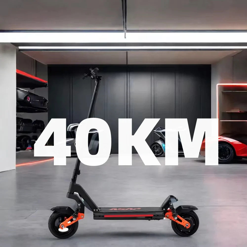 HKM-968531 48V Foldable Electric Scooter for Adults - 30-50 Km/h Speed, 30-40 Km Range, Drum Brake, Air Tires