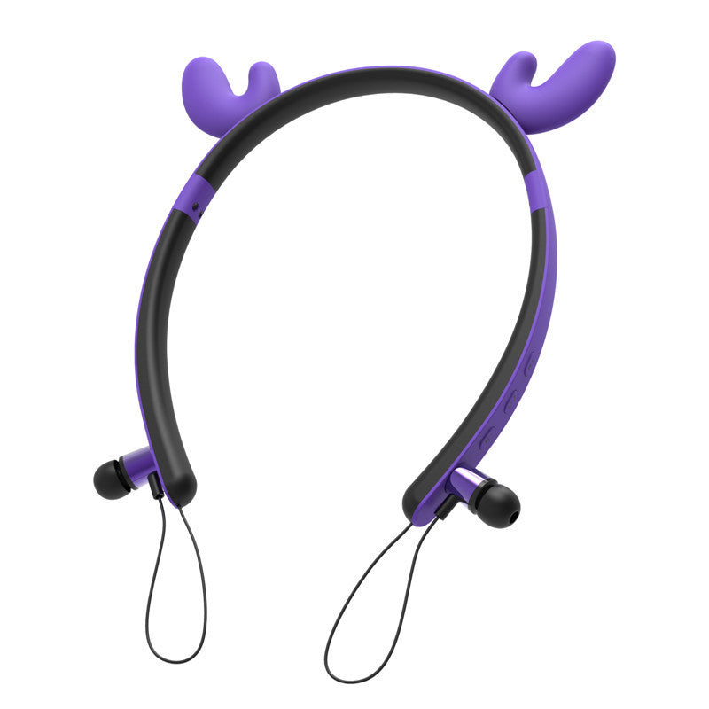 HKM-968531 Cat Ear Bluetooth Headset with Stereo Sound and Voice Control - 10m Range, Battery Display, Call Function