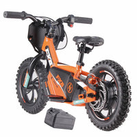 HKM-968595 12-Inch Kids Electric Balance Bike with Disc Brake, Aluminium Alloy Frame, No Pedals, 3-6 Years Old