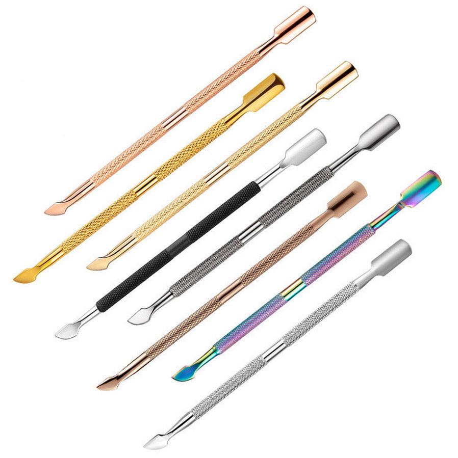 HKM-968659 Stainless Steel Cuticle Push and Nail Care Tool Set with Double-Head Remover