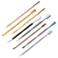 HKM-968659 Stainless Steel Cuticle Push and Nail Care Tool Set with Double-Head Remover