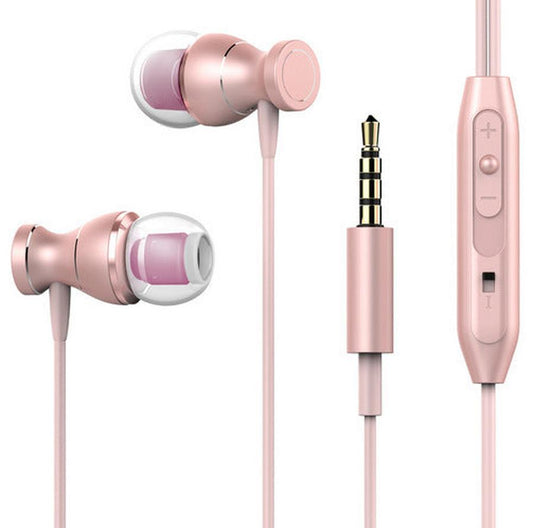 HKM-968659 Universal In-Ear Headphones with Noise Cancellation, Dynamic Sound, TPE Cable, 3.5mm Plug, Multiple Color Options