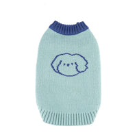 HKM-9686845 Cozy Knitted Puppy Vest Sweater in Red, Apricot, and Green – Sizes S to 2XL