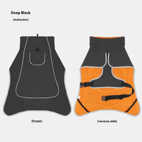 HKM-9688509 Waterproof Dog Shell Jacket - Dual-Use Trench Coat for Large Pets - Fleece-Lined Options Available